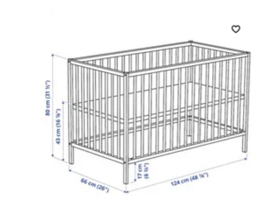 Berço Ikea e colchão