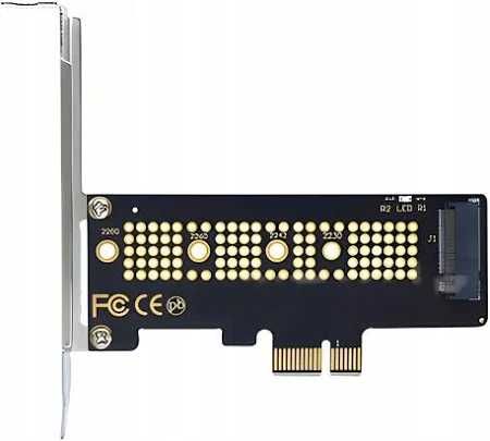 Adapter PCI-E na SSD M.2 NVME key M + radiator