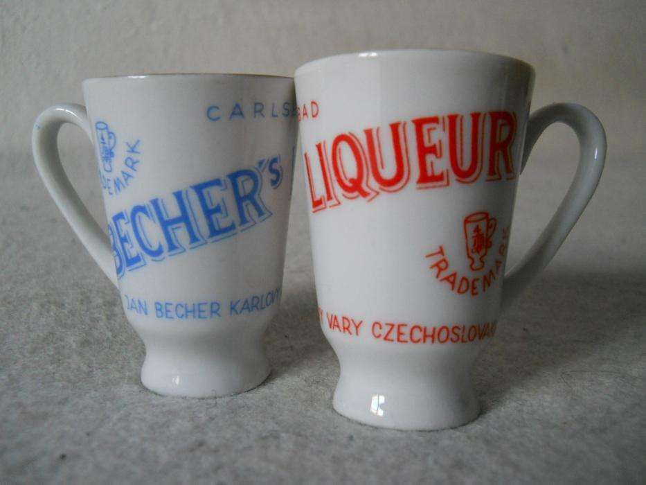 BECHER'S LIQUEUR porcelana stary kieliszek kubeczek do likieru lata 30