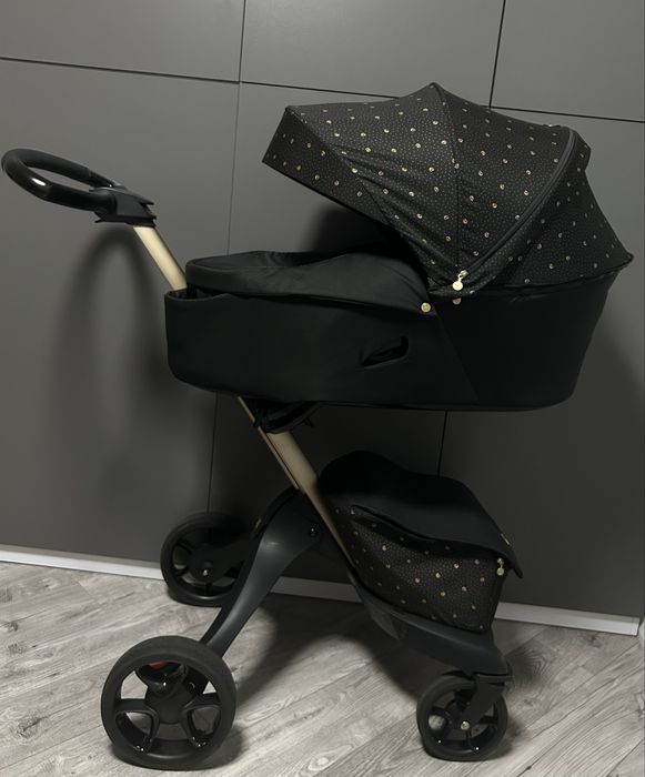 Stokke Gold Signature золота рама чорний візок