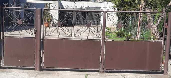 Brama dwuskrzydłowa +furtka