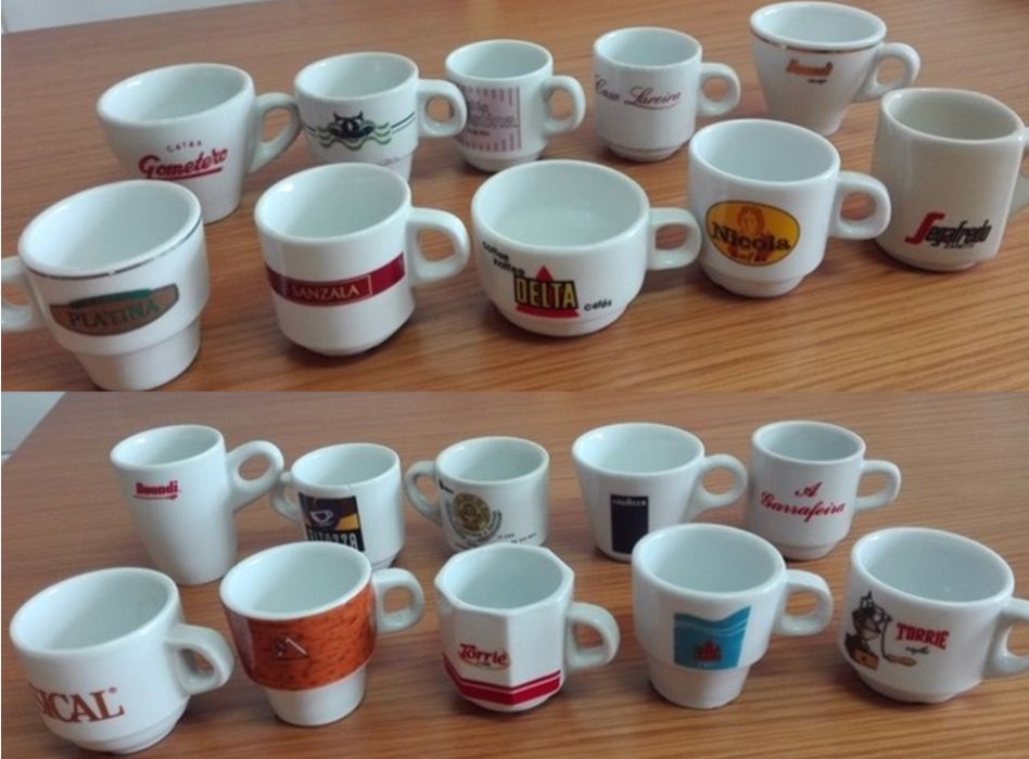 pack 69 chávenas de café diversas marcas