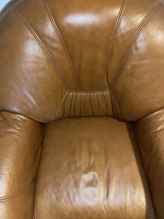 Fotel gala collezione vito ze skory naturalnej