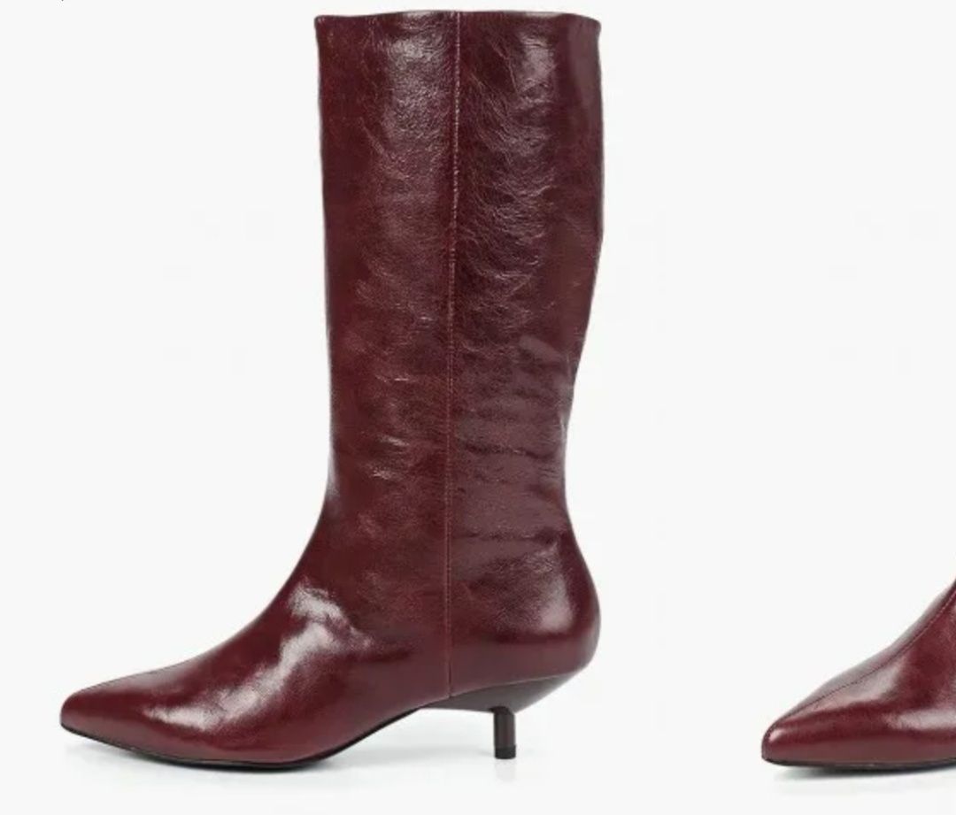 Botas Mango Pele Novas com etiqueta tam 36