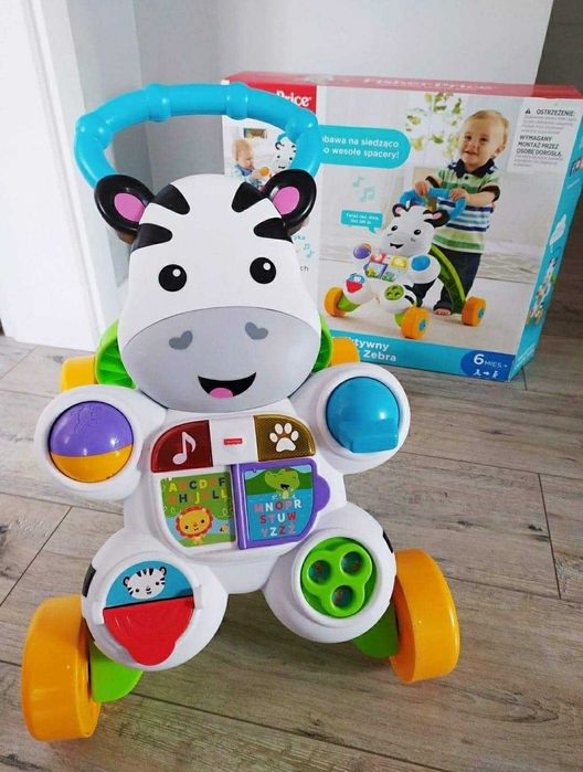 Chodzik interaktywny Zebra od Fisher Price stan bardzo dobry idealny