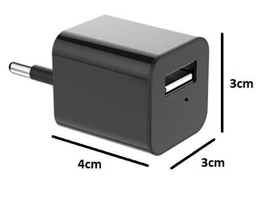 Ładowarka USB ukryta mini kamera szpiegowska