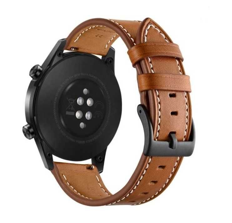 Skórzany pasek do zegarka smartwatch 22mm Ticwatch Pro 3 E2 S2 GTX