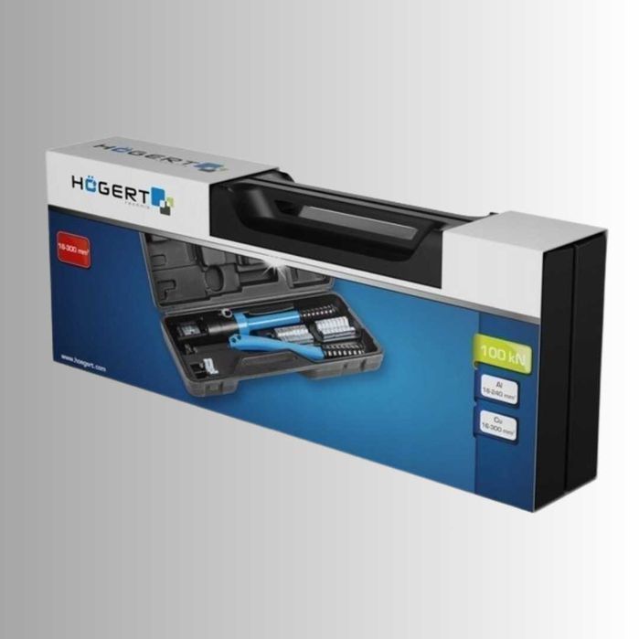 Обтискач проводів гідравлічний HOGERT HT1P169 для кабелю мм² 16-300