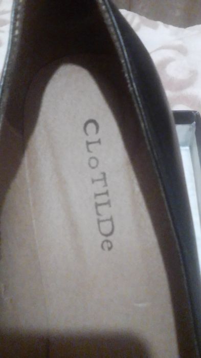 Туфли кожаные, черные, новые.