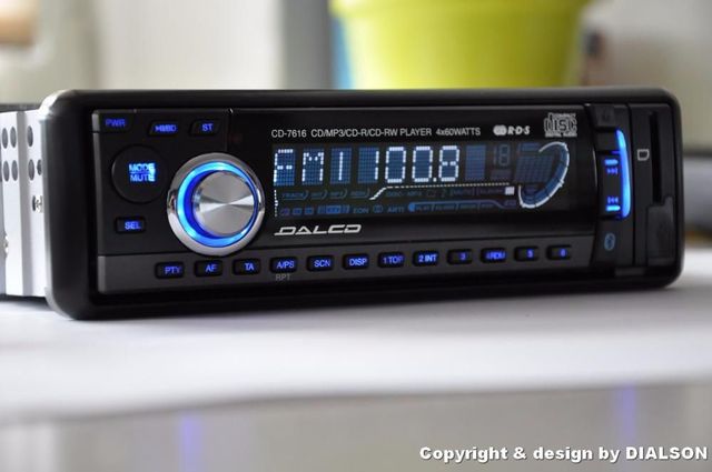 Nowe Radio samochodowe CD USB SD Bluetooth MP3 4x 60W DALCO FM RDS FV