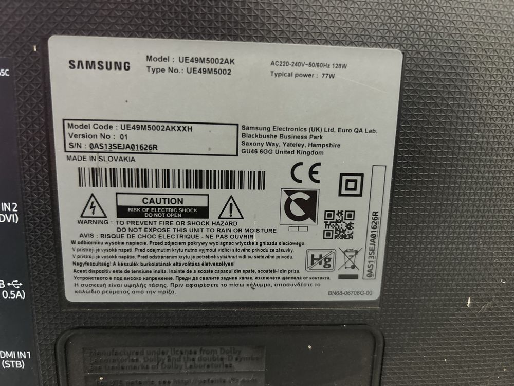Продам Телевизор Samsung UE49M5002AK