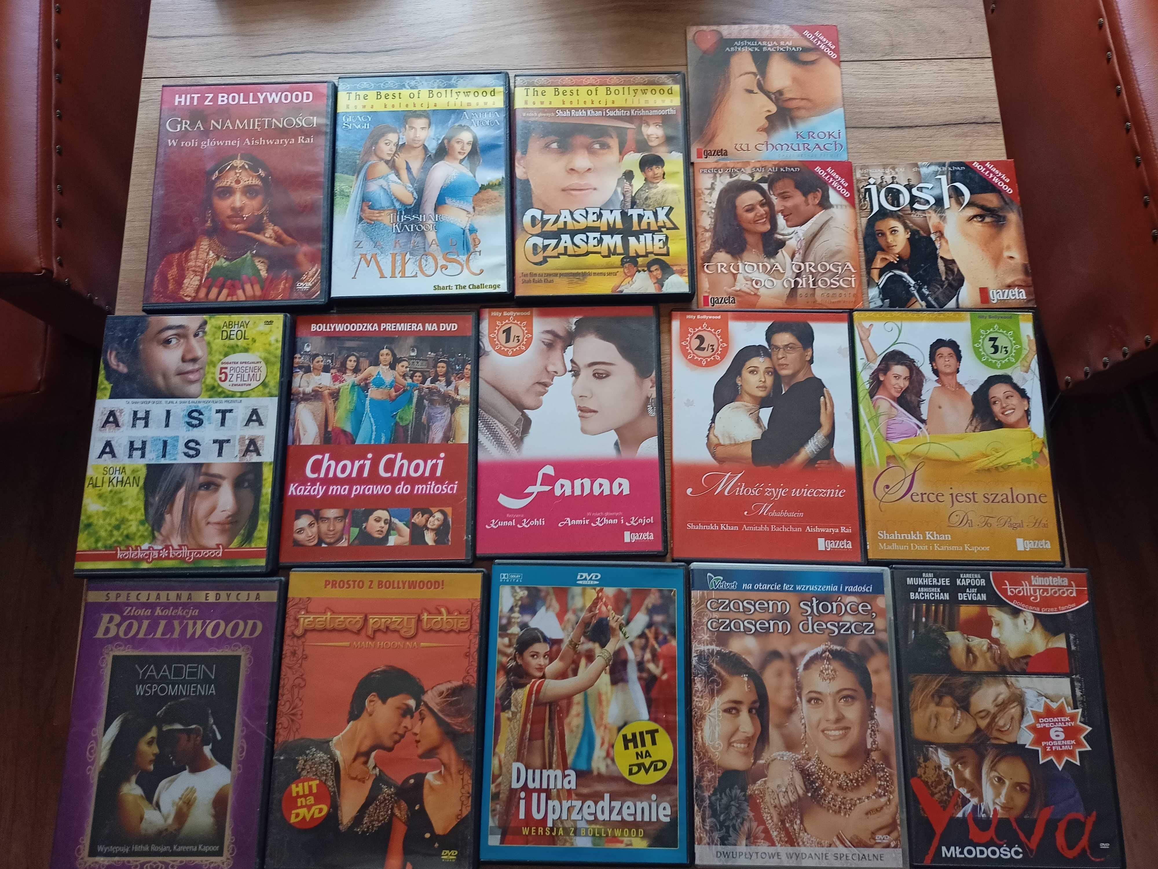 Płyty cd filmy Bollywood komplet 16 szt