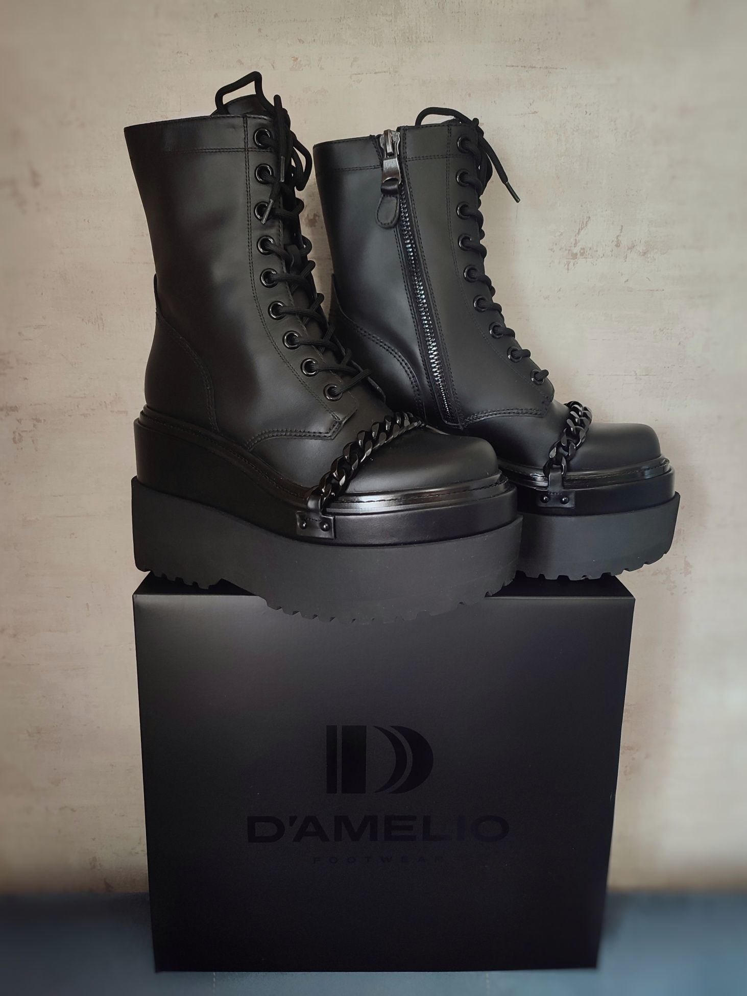 Кожаные ботинки Camdon D'Amelio 38 р. 25 см.