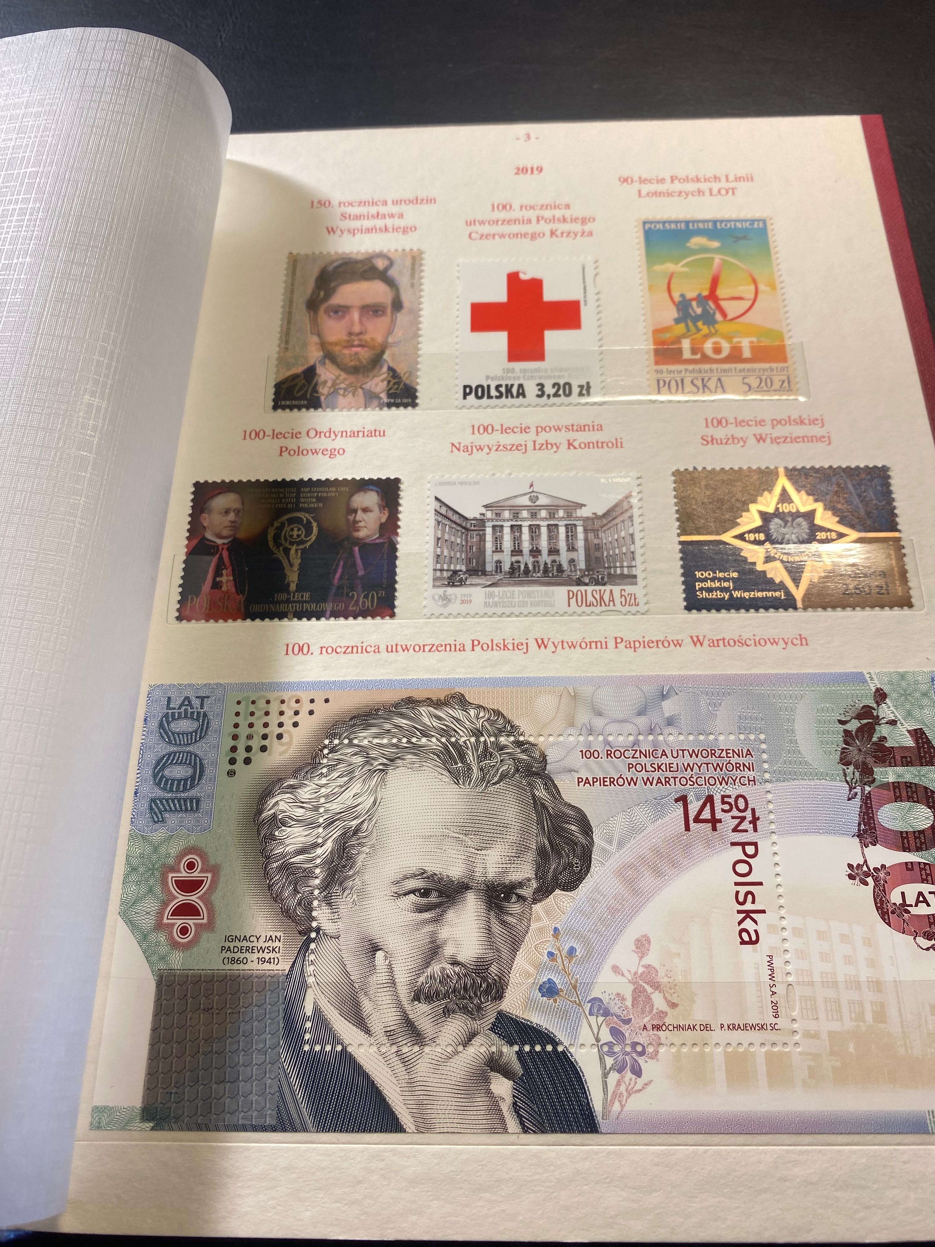 Klaser Fischer i rocznik 2019 czystych znaczków