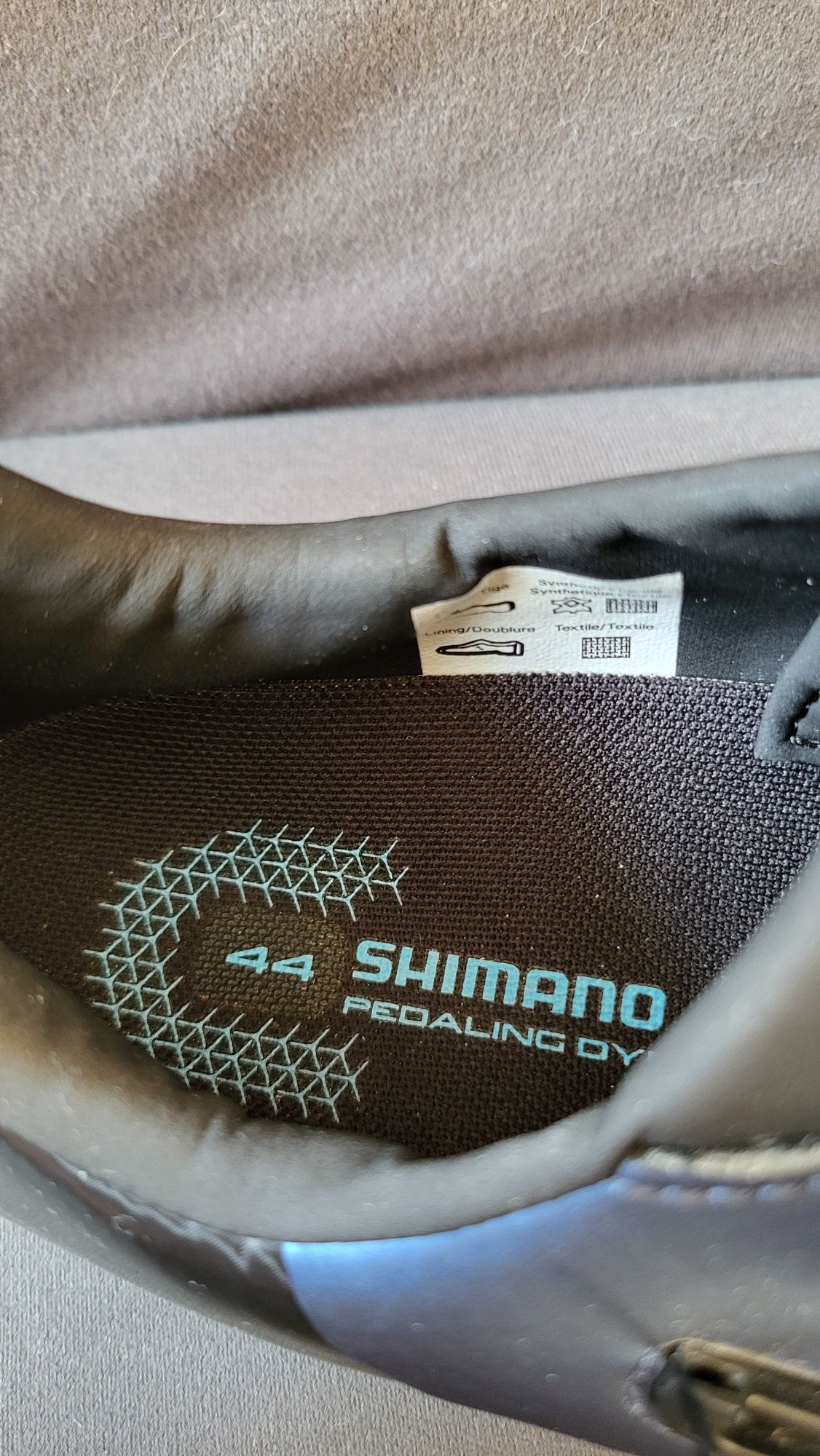 Buty szosowe Shimano SH-RC502 niebieskie 44 + bloki + ochraniacze