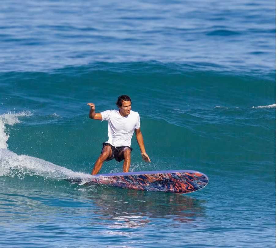 7.6 Malibu evolution funboard prancha de surf nsp FCS