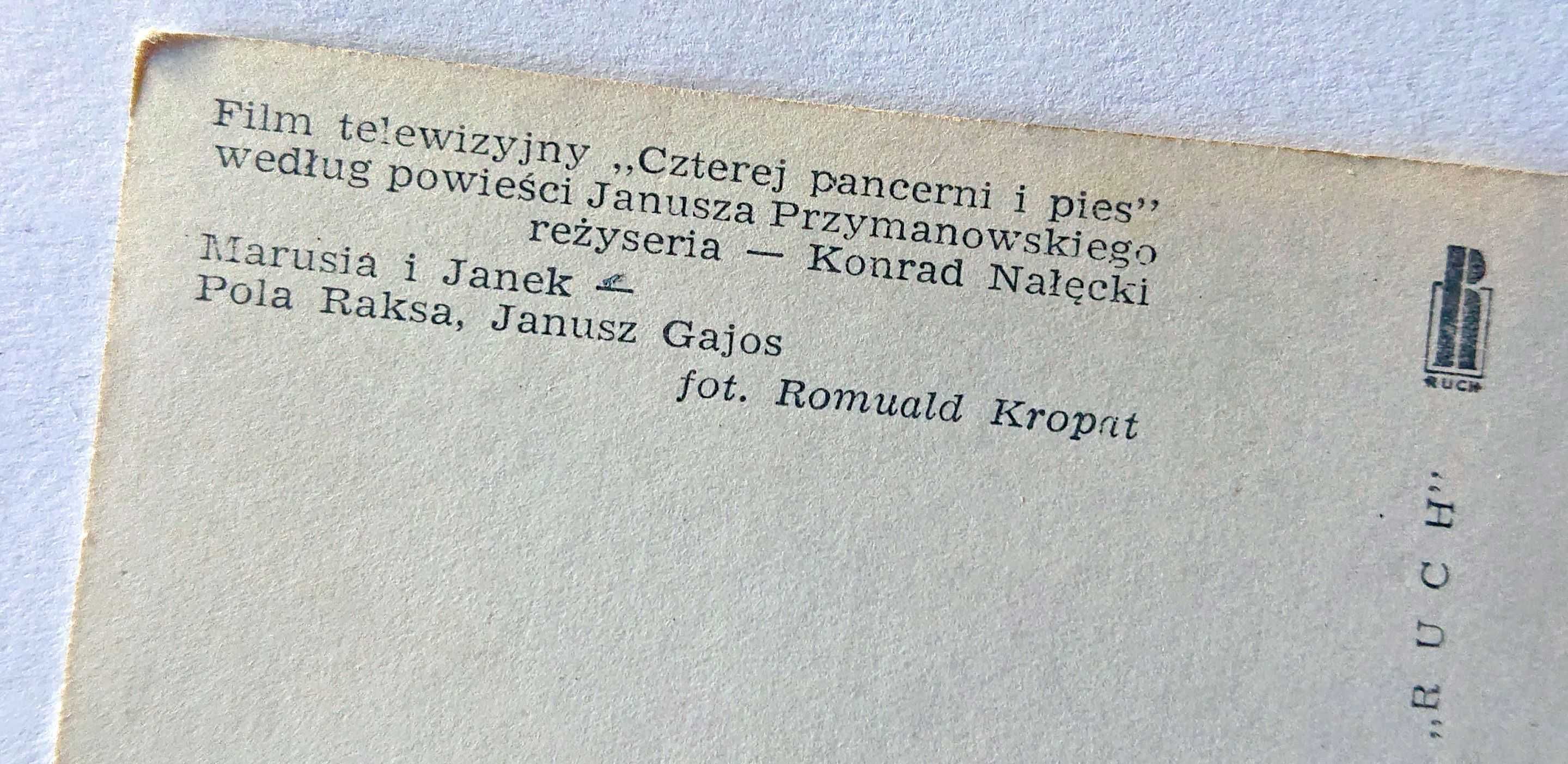 Kartka pocztowa - Czterej pancerni i pies - RUCH czysta - 1970 - Nr 51