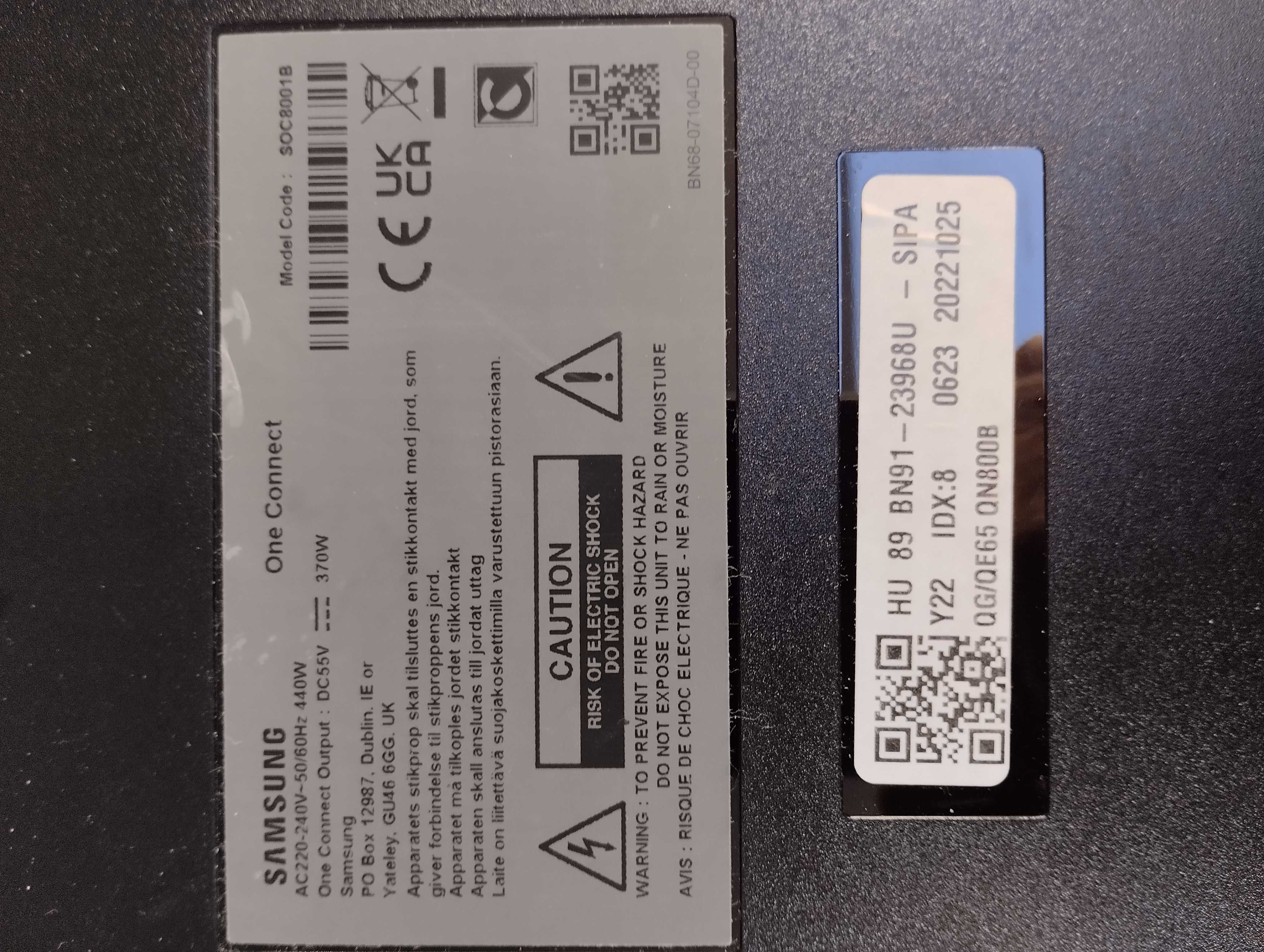 SAMSUNG QE65, QN800B, Moduł One Connect.