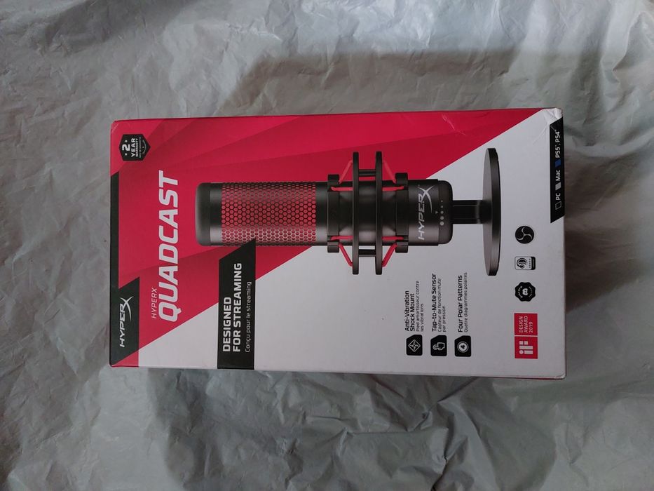 Мікрофон HyperX Quadcast Red | USB Condenser Gaming | NEW!