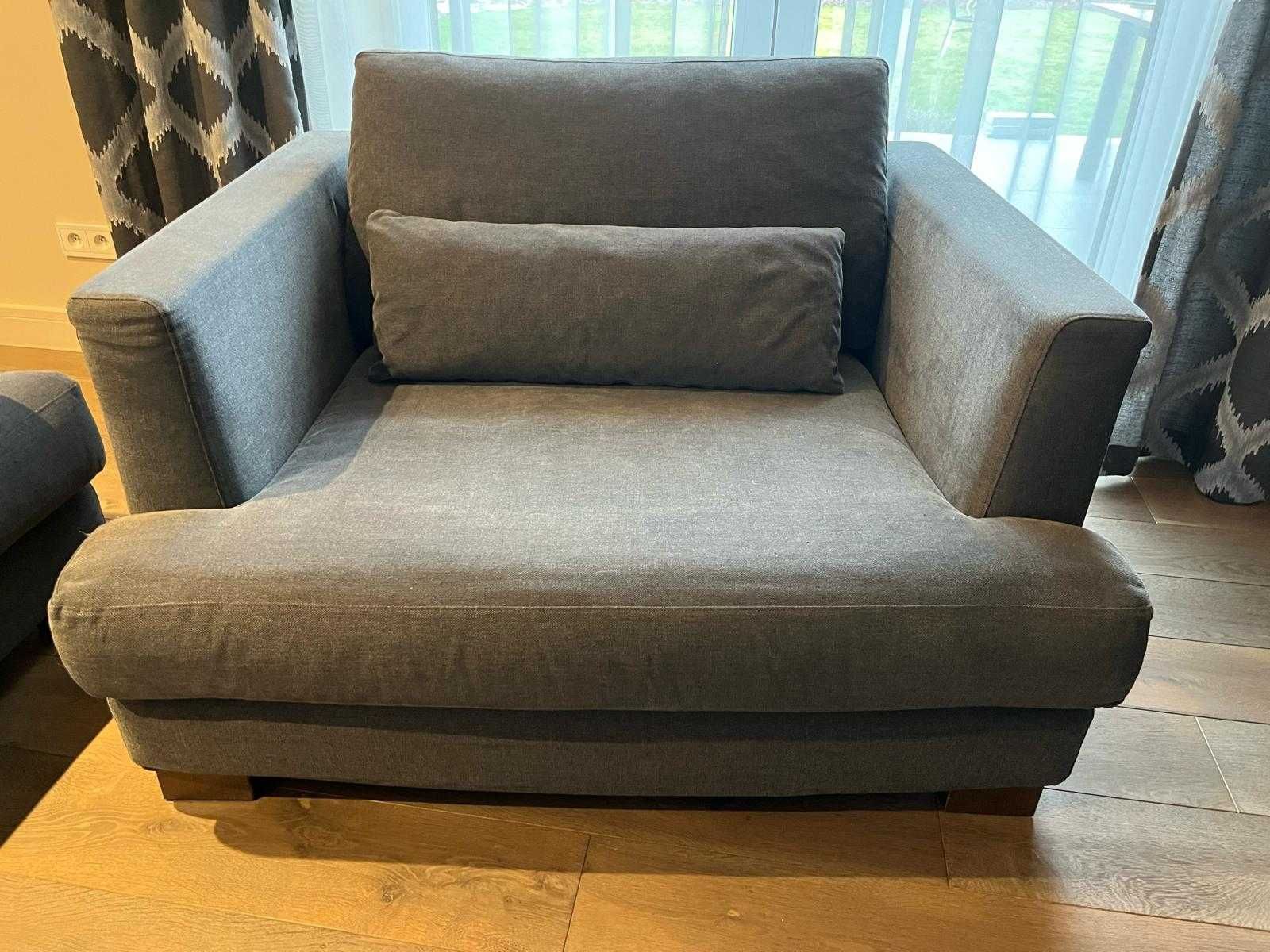 Komplet Brandon SITS - sofa, fotel i pufa