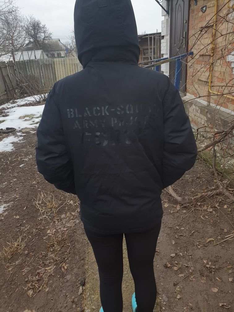 Куртка зимова чоловіча black-squad