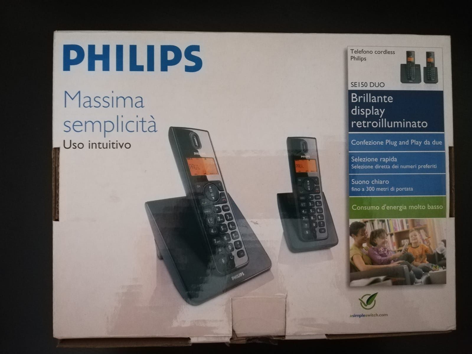 Telefone sem fios duo philips