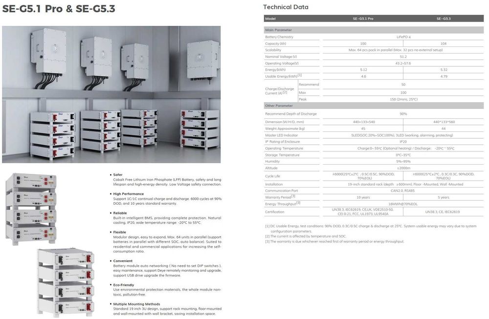 Magazyn energii DEYE SE-G5.1 PRO B 5kWh