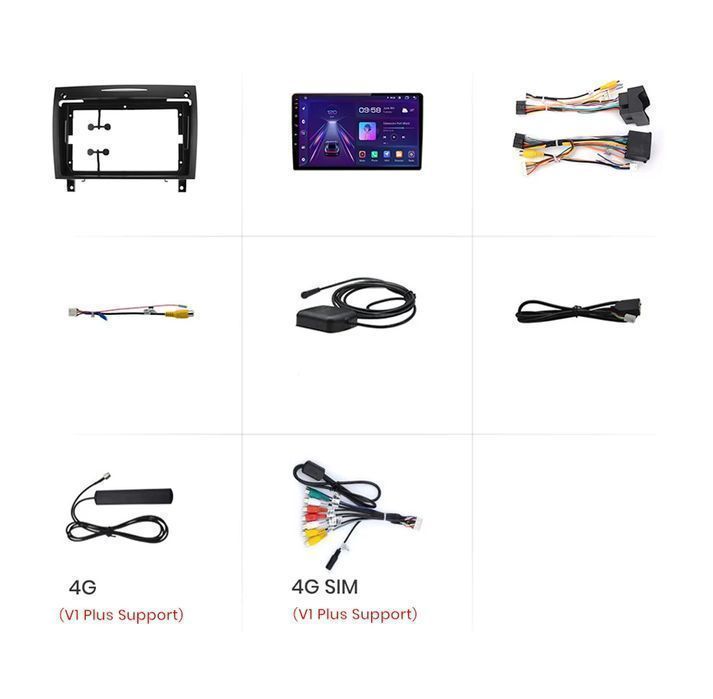 Radio dla Mercedes-Benz SLK R171 od 2004 - 2011 CarPlay Android Auto
