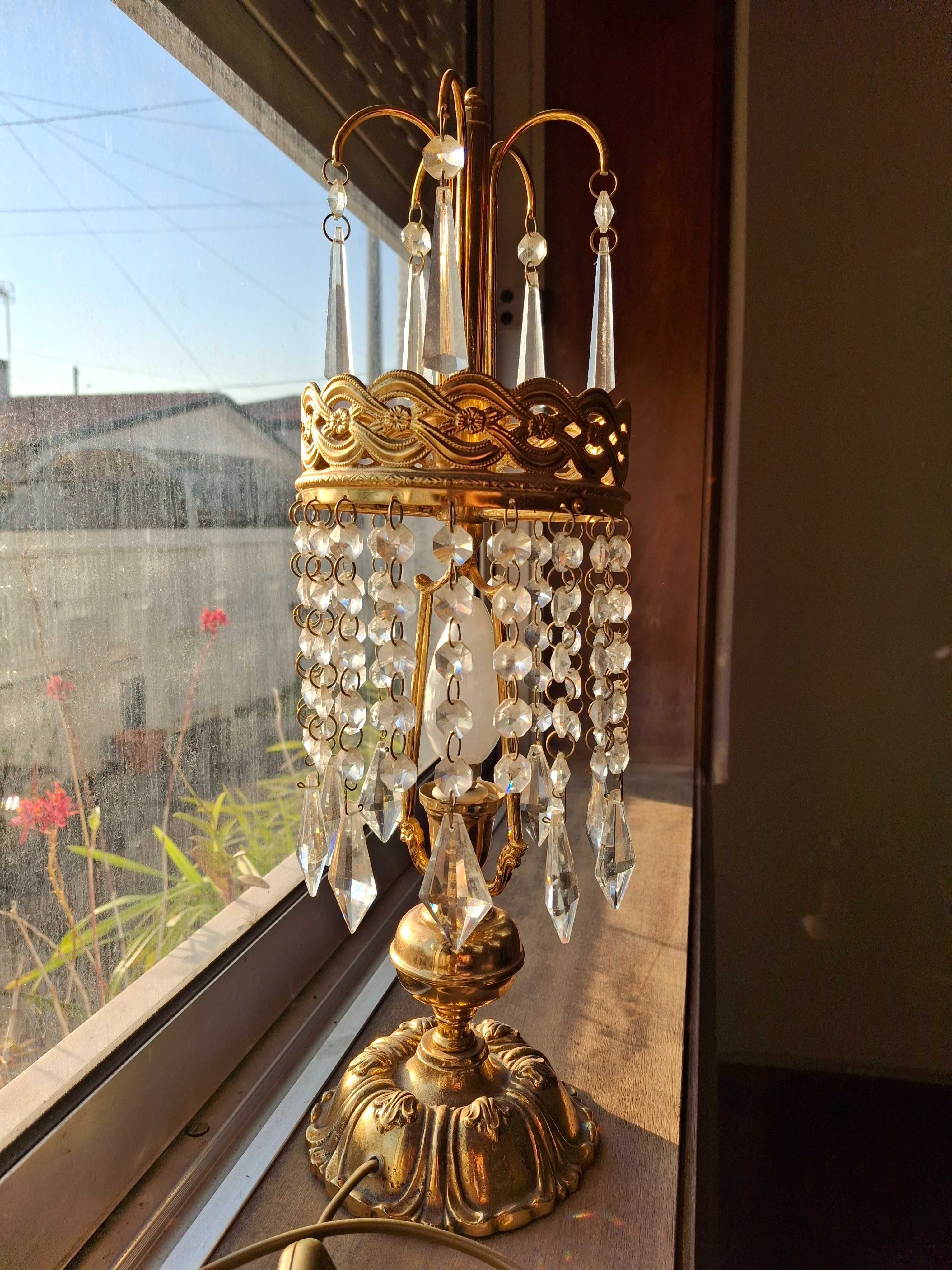 Conjunto de candeeiros de quarto em cristal