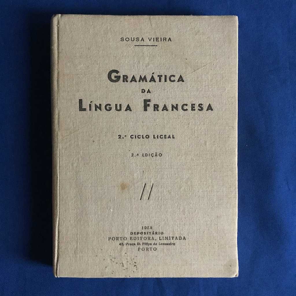 Manual Antigo GRAMÁTICA DE FRANCÊS 2.º Ciclo Liceal 1958