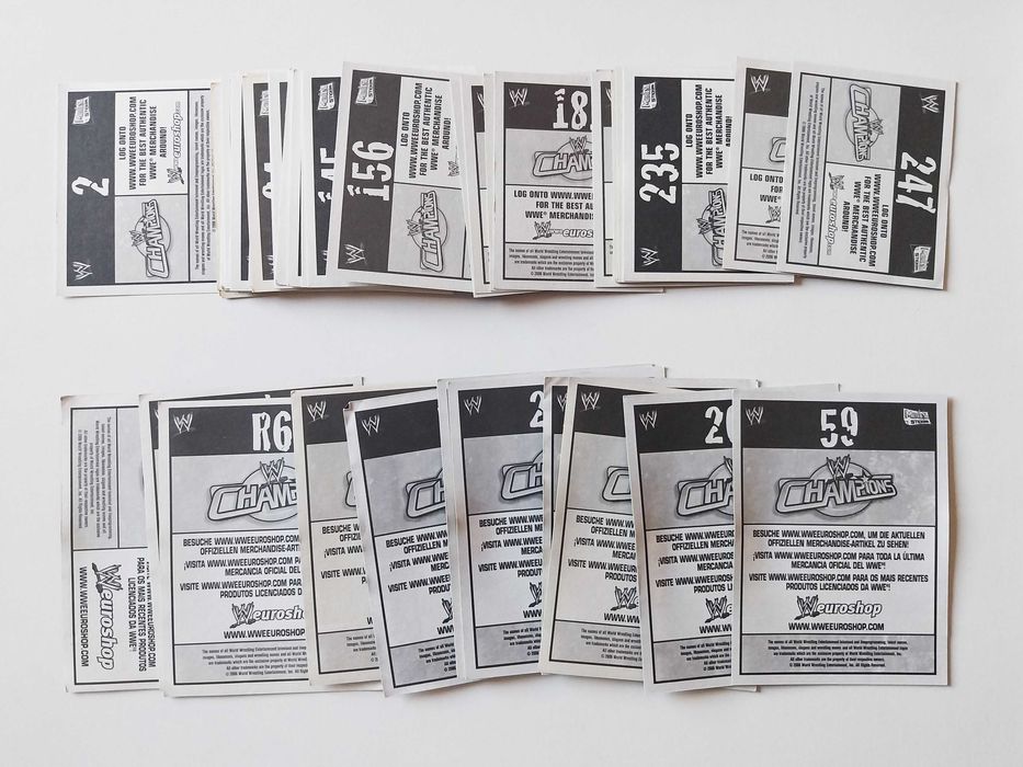 53 cromos W CHAMPIONS wrestling | Merlin lote ou venda avulso