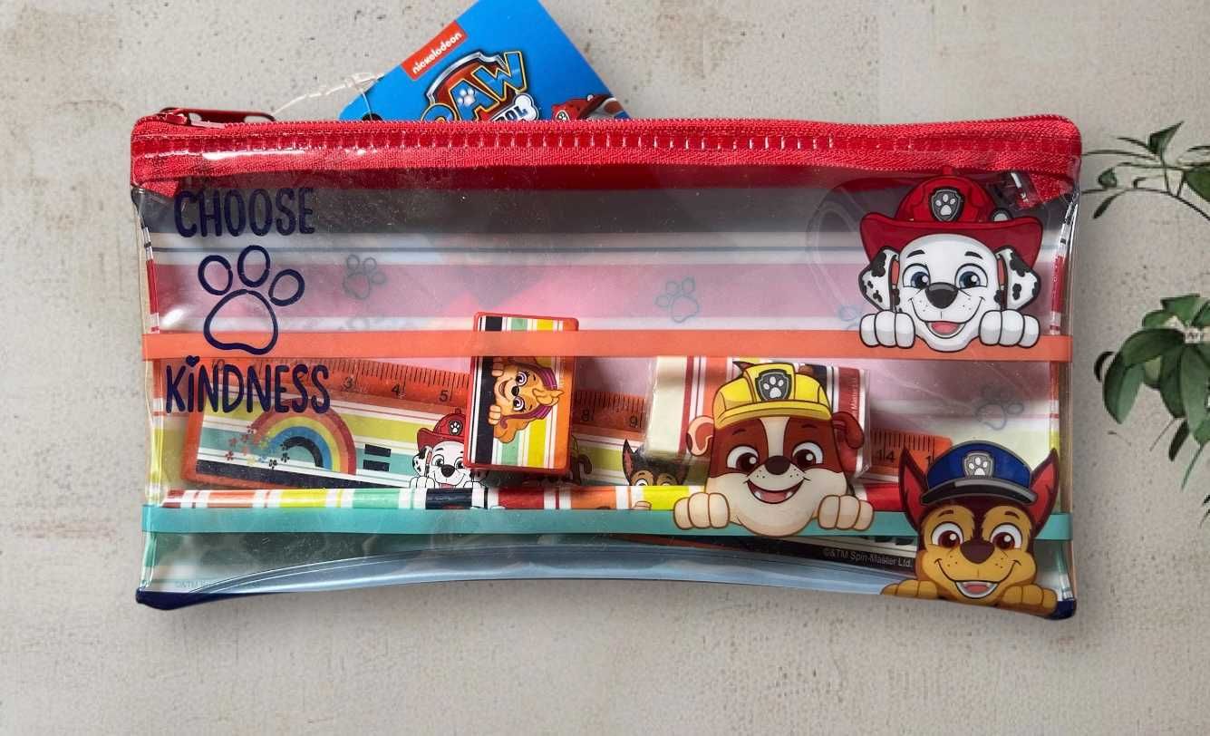 Piórnik saszetka Zestaw piśmienniczy Paw Patrol 5 elementów