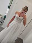 Suknia ślubna Off White/ Srebro / Glamour