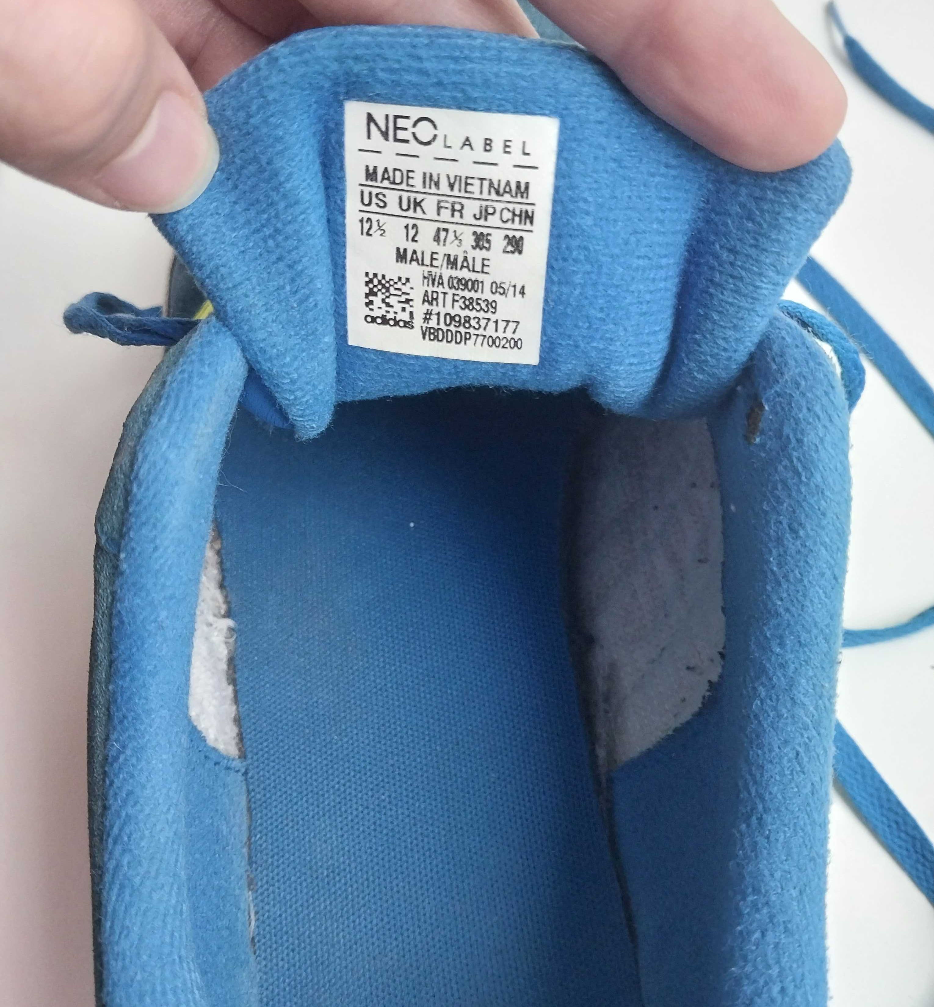 Adidas Neo Label Вьетнам кроссовки кожаные Размер 44 Стелька 29 см