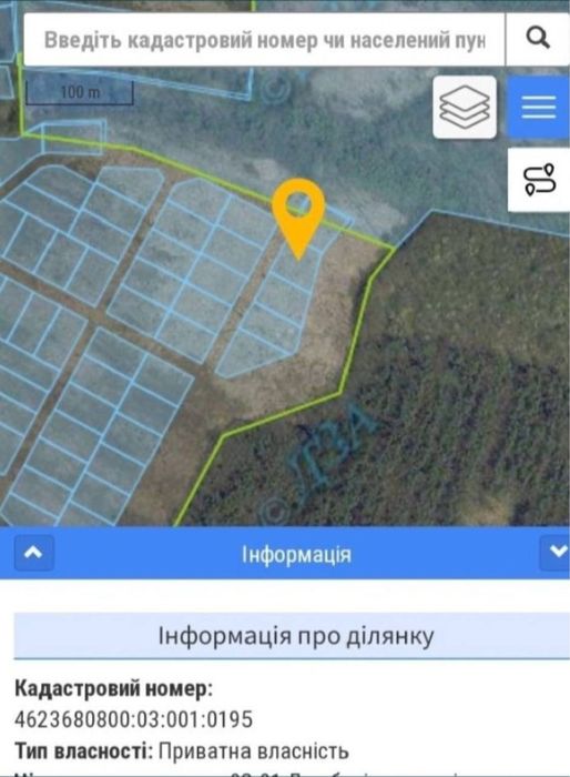 Продаж землі під забудову с. Нижня Білка