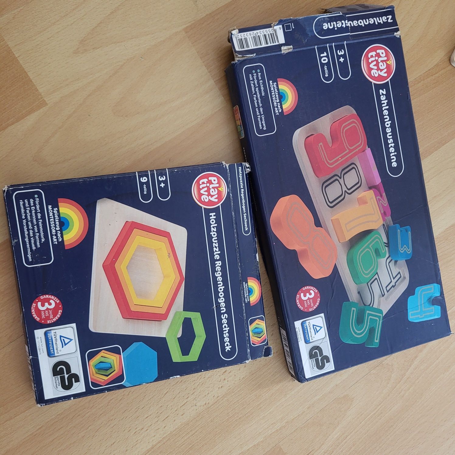 Zestaw montessori drewniane puzzle i cyfry