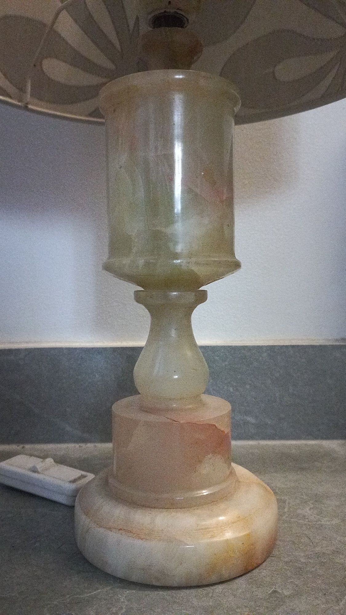 Lampa onyksu, alabastru Egipskiego,ozdoby