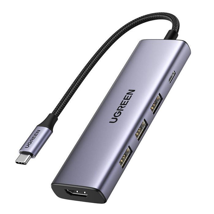 Hub / Adapter Ugreen Revodok CM511 USB-C do 3x USB, HDMI, USB-C,