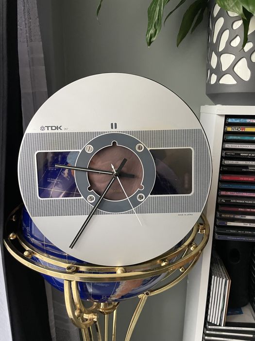 Szpula SA Magnetofon Szpulowy 26.5cm Zegar/Robiony na Zamowienie!