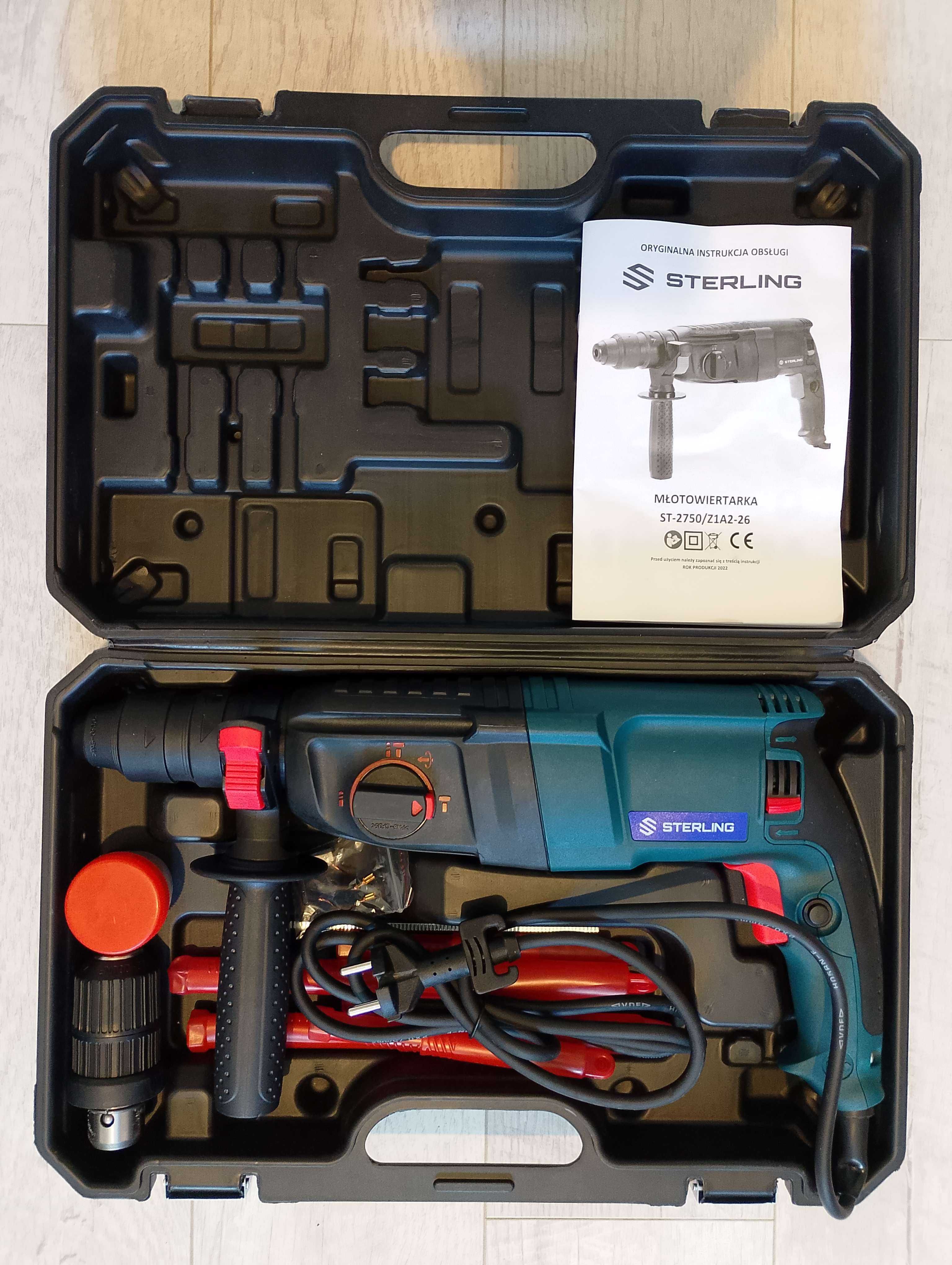 Młotowiertarka Wiertarka Młot Udarowy 2750W SDS+ Zestaw