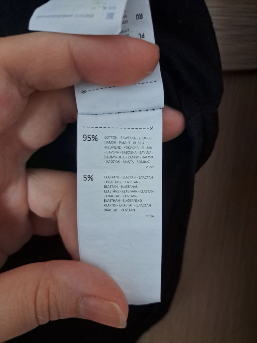 Czarne wody z wiązaniem kokardką obcisłe