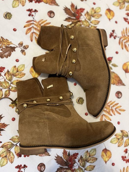 Buty botki skórzane 37 Bocci