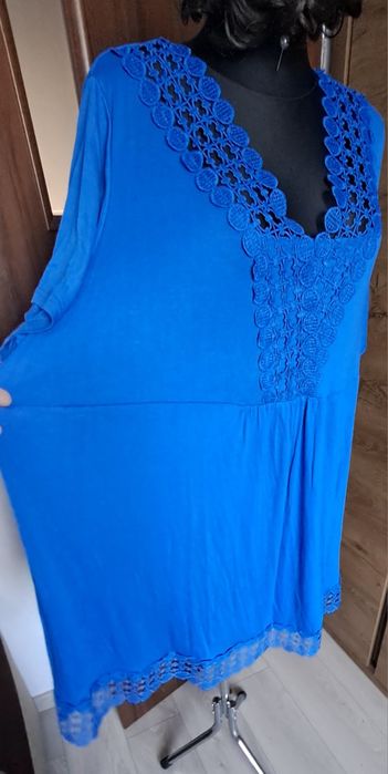 Tunika lub bluzka w serek z kr rękawem 8xl George  Nowa bez metki