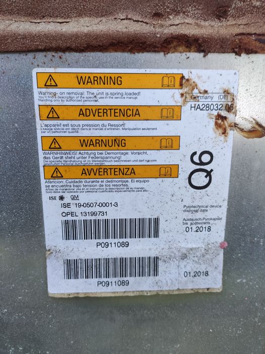 Pałąk kapotażowy Opel Astra H cabrio Twintop