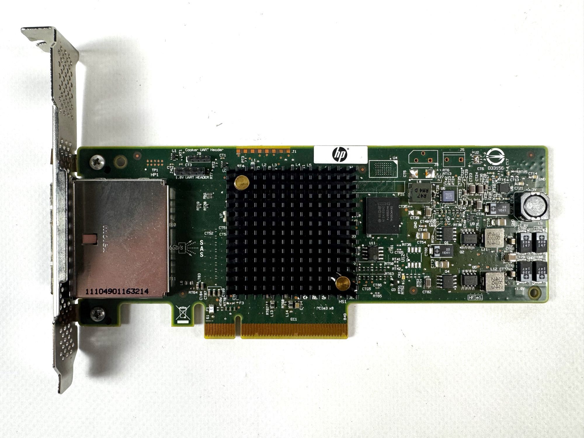 HBA-контролер HP H221 | 2 зовн. порти; 6G SAS / 3G SATA; PCIe3.0 x8