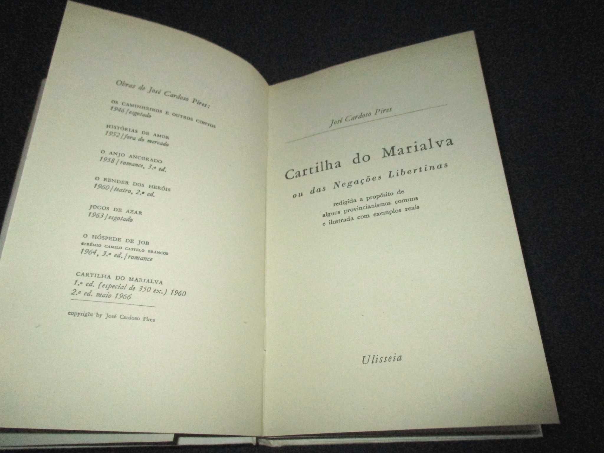 Livro Cartilha do Marialva José Cardoso Pires