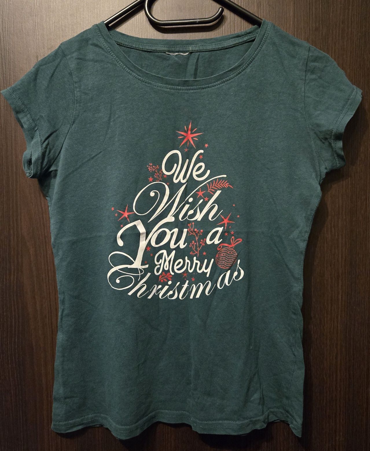T-shirt damski świąteczny M