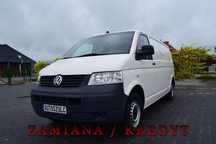Volkswagen Transporter T5  1.9 TDI, 3-Osobowy, Blaszak, LONG, Klimatyzacja, Spełnia warunki Vat-1