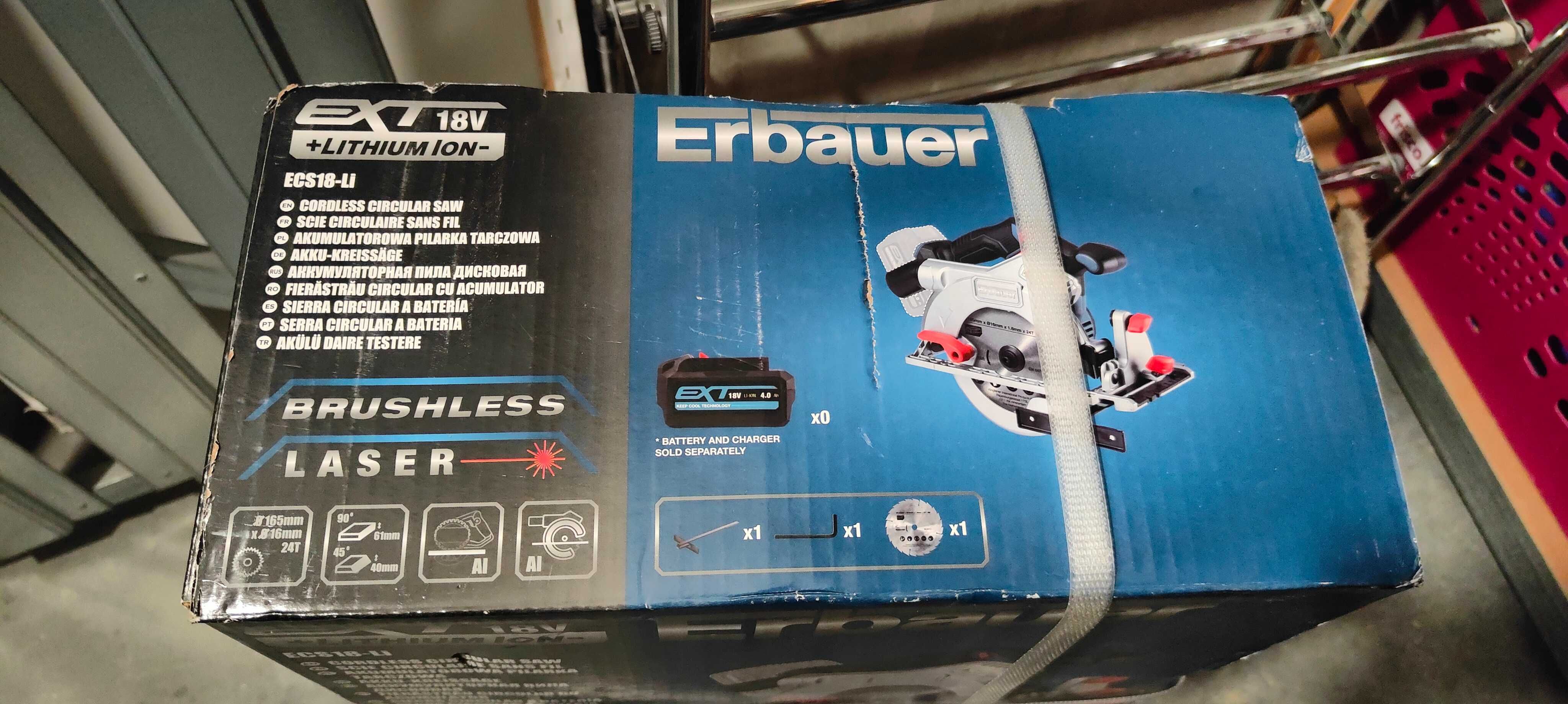Nowa akumulatorowa pilarka tarczowa Erbauer