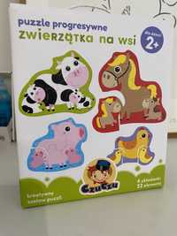 CzuCzu puzzle progresywne Zwierzatka na wsi